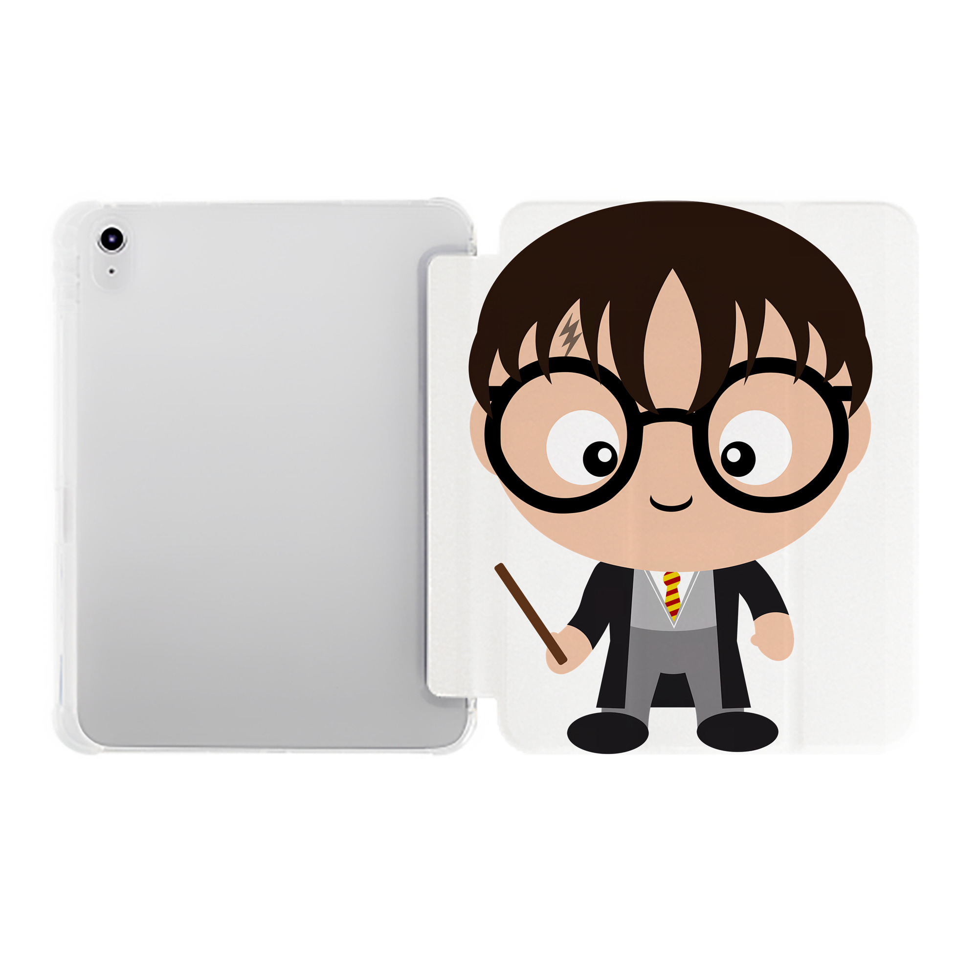 （画像用） Harry Potter ハリー・ポッターシリーズ IPad ケース ペン収納付き 三つ折りスタンド PUレザー×シリコン 対応機種9.5/10.5/10.9インチ